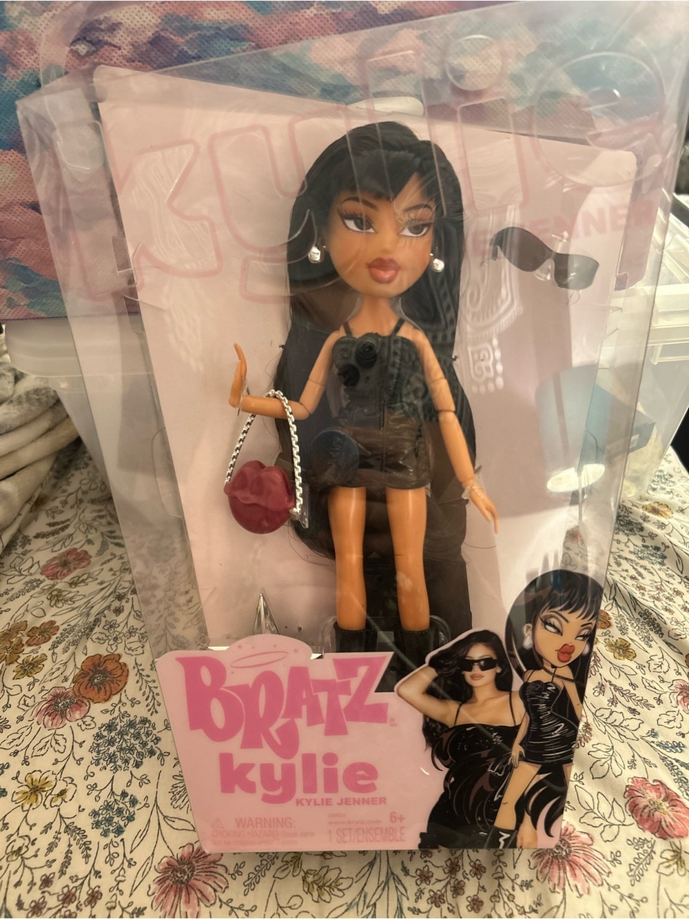 Bratz Kylie Doll in Black Dress with Red Purse
